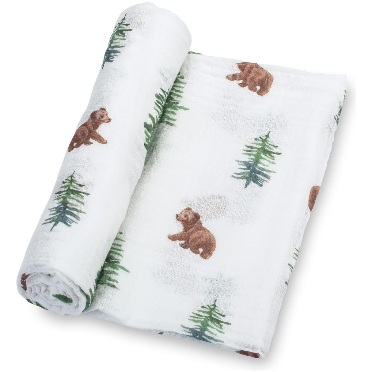 LollyBanks Muslin Swaddle Blanket - Baby Bear Cubs - Kid's Stuff Superstore
