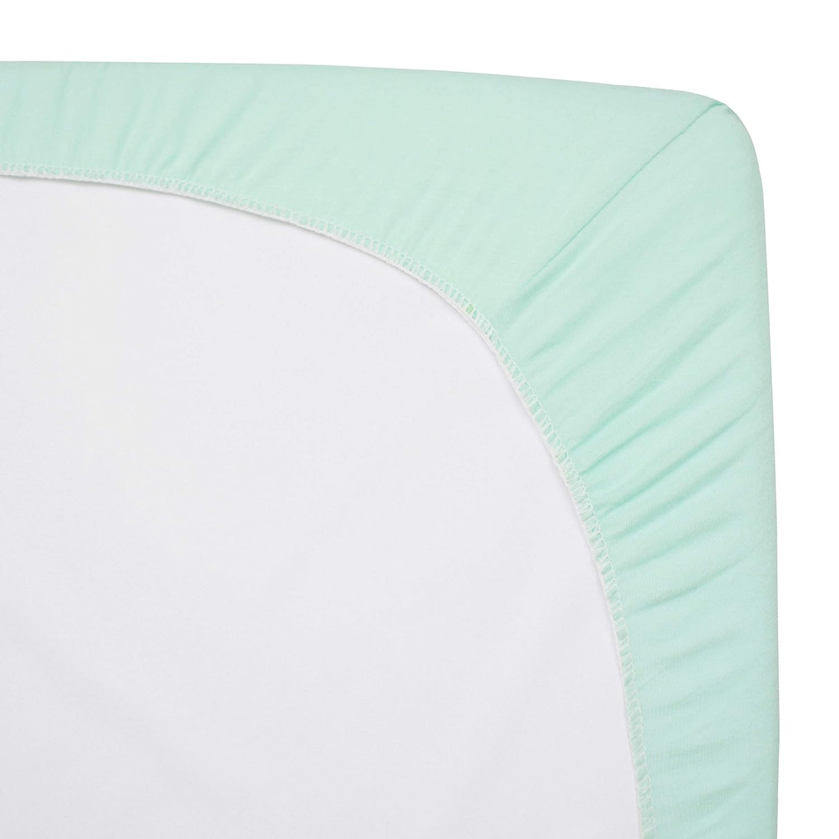 American Baby Company Cotton Jersey Fitted Crib Sheet - Aqua - Kid's Stuff Superstore