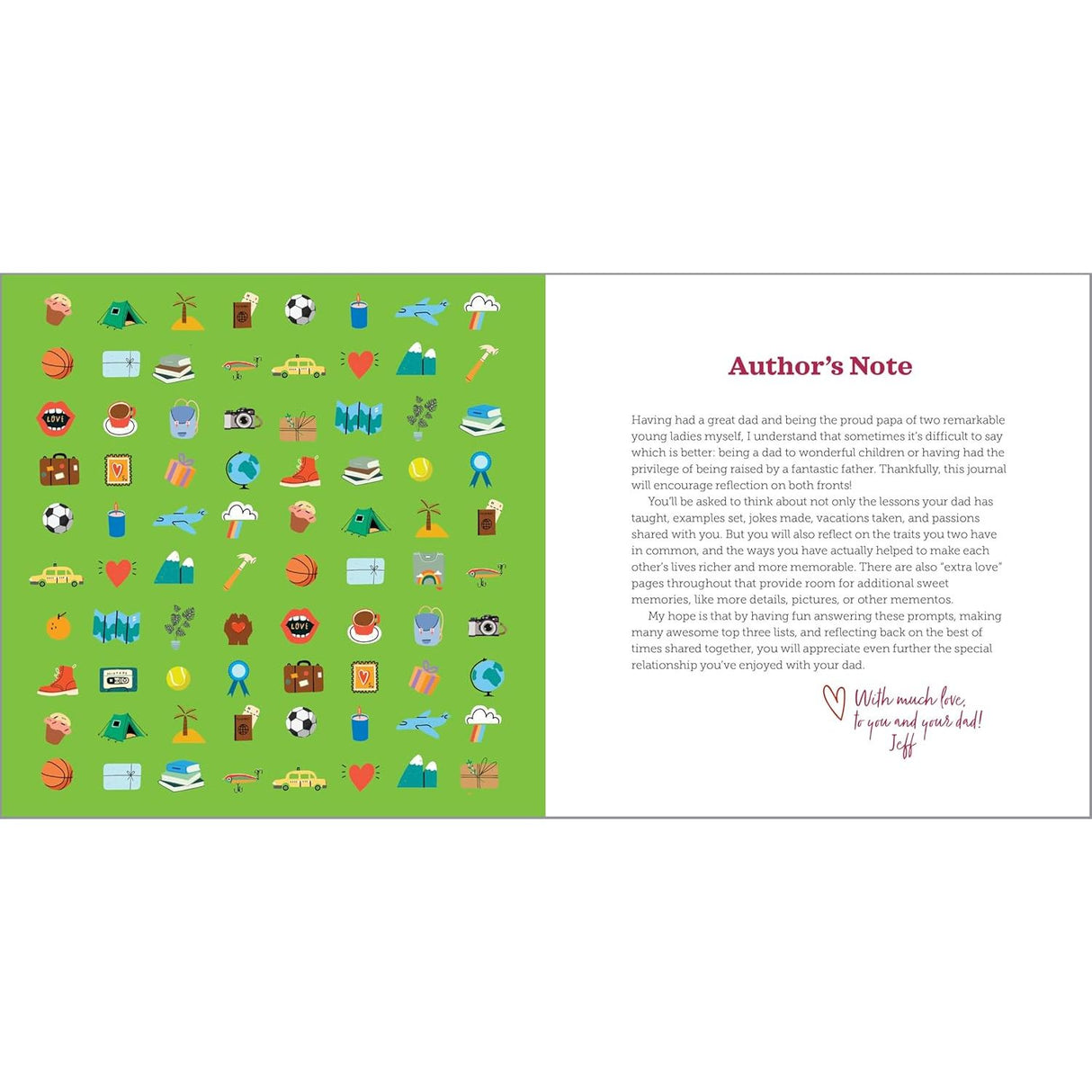 Paperback Book - A Love Journal: 100 Things I Love about Dad - Kid's Stuff Superstore