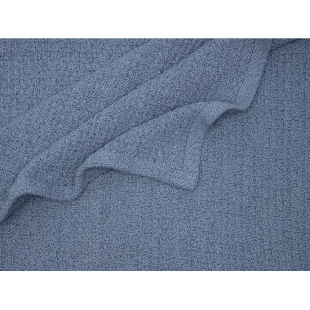 Lila & Jack 100% Cotton Waffle Receiving Blanket - Blue - Kid's Stuff Superstore