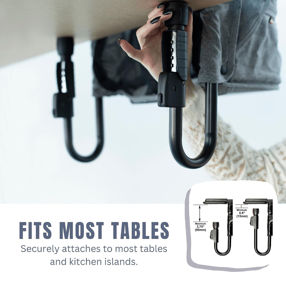 Guzzie+Guss Perch Clip-On Table Chair