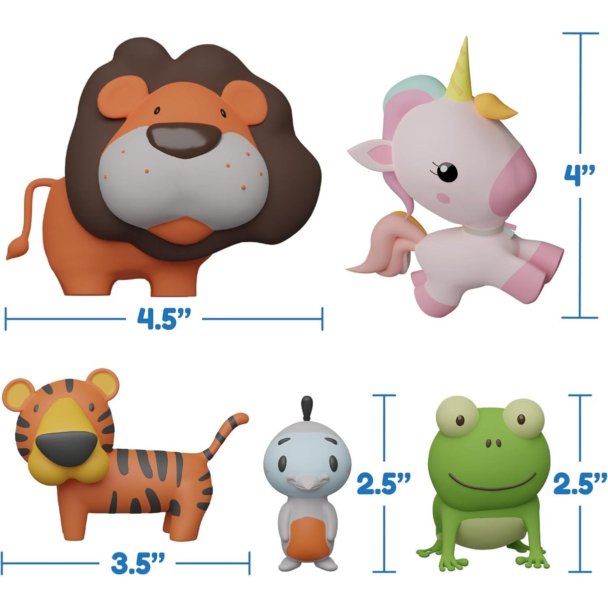 SplashEZ TubEZ Family Mold Free Bath Toys - Lion & Friends - Kid's Stuff Superstore