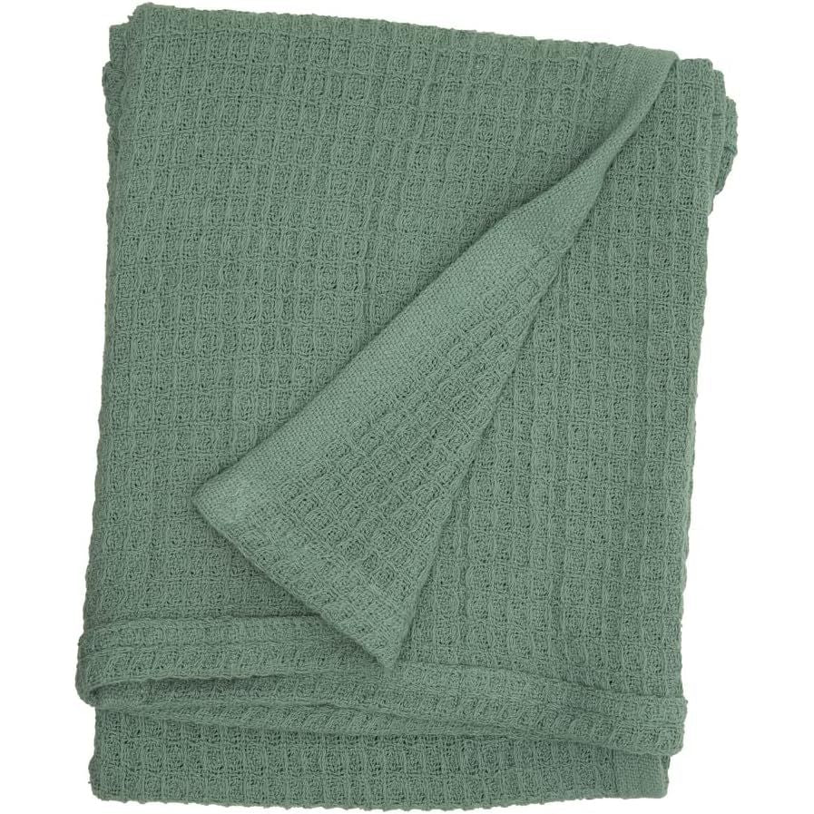 Lila & Jack 100% Cotton Waffle Receiving Blanket - Green - Kid's Stuff Superstore