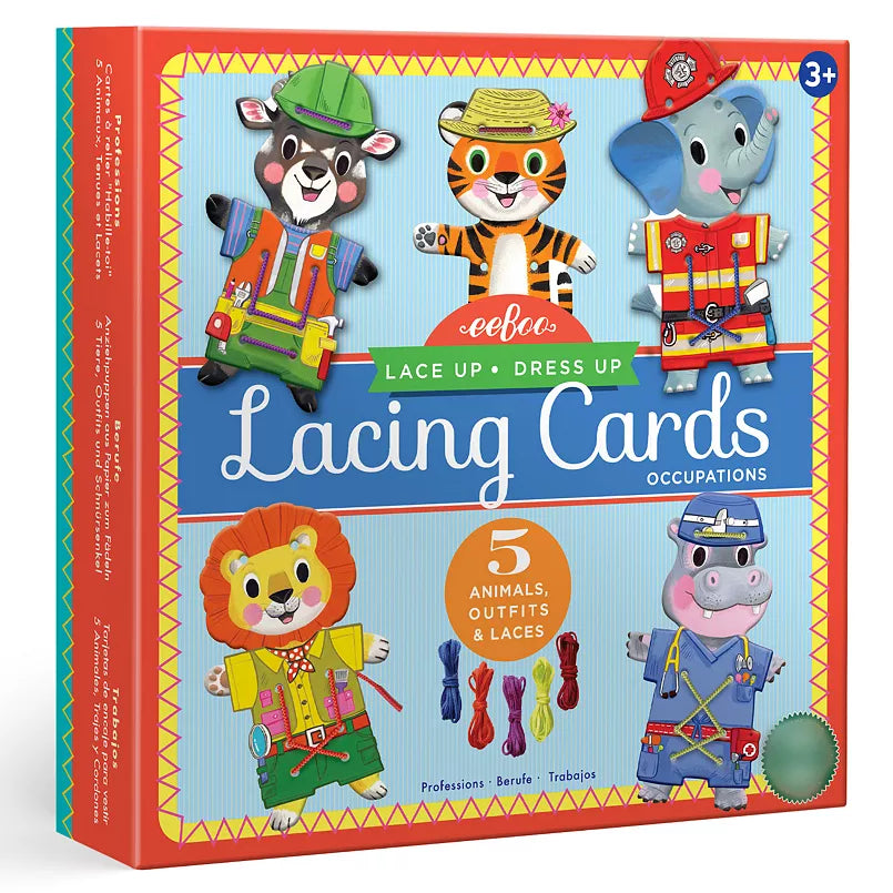 eeBoo Dress Up Lacing Cards: Occupations - Kid's Stuff Superstore