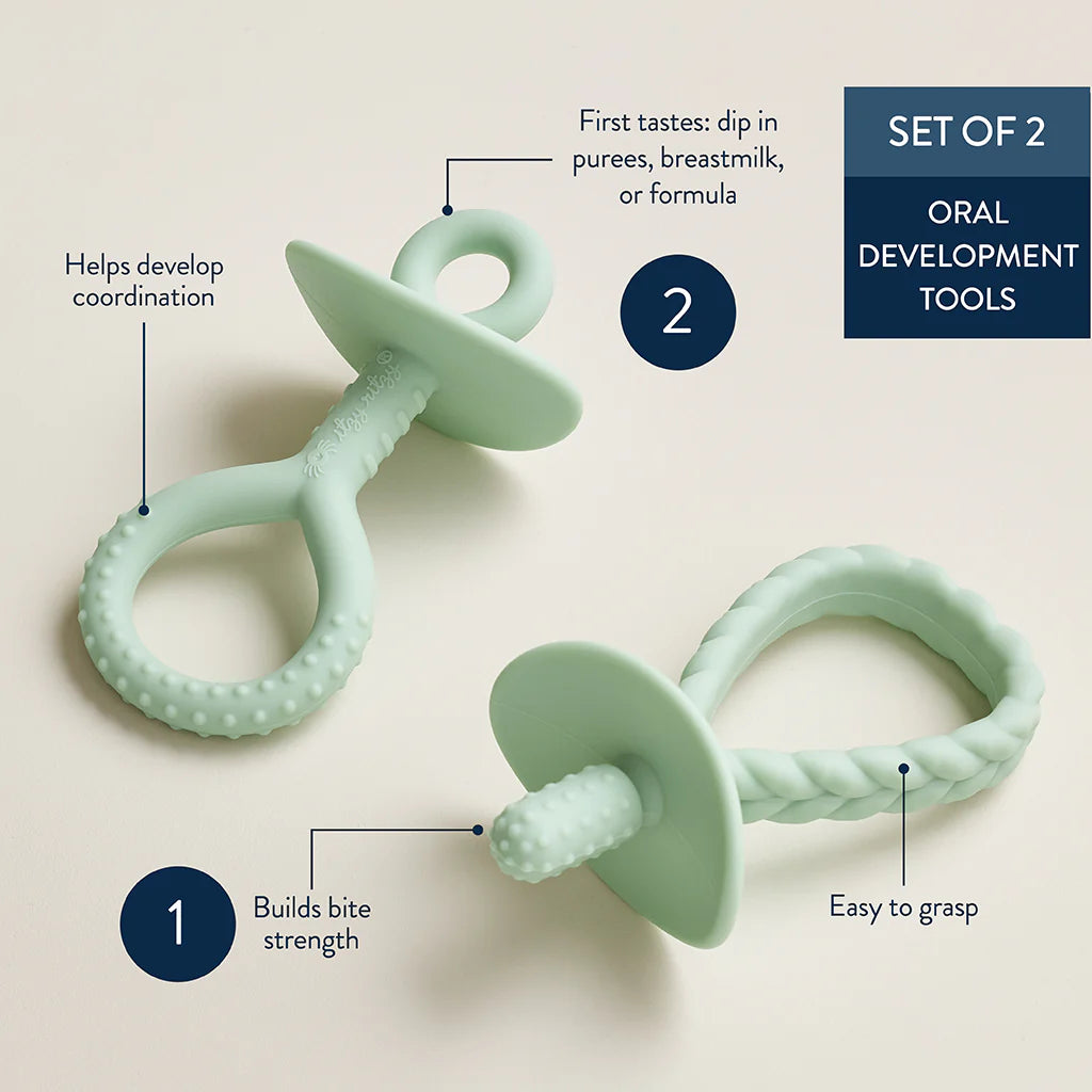 Itzy Ritzy Itzy Pre4-Feeding Teether Set - Mint - Kid's Stuff Superstore