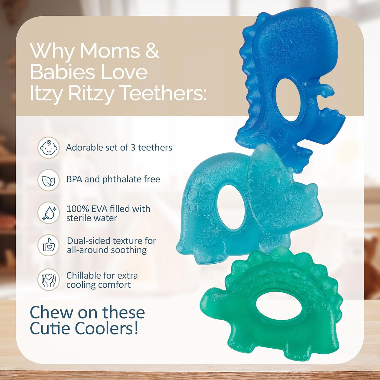 Itzy Ritzy Cutie Coolers Teethers - Kid's Stuff Superstore