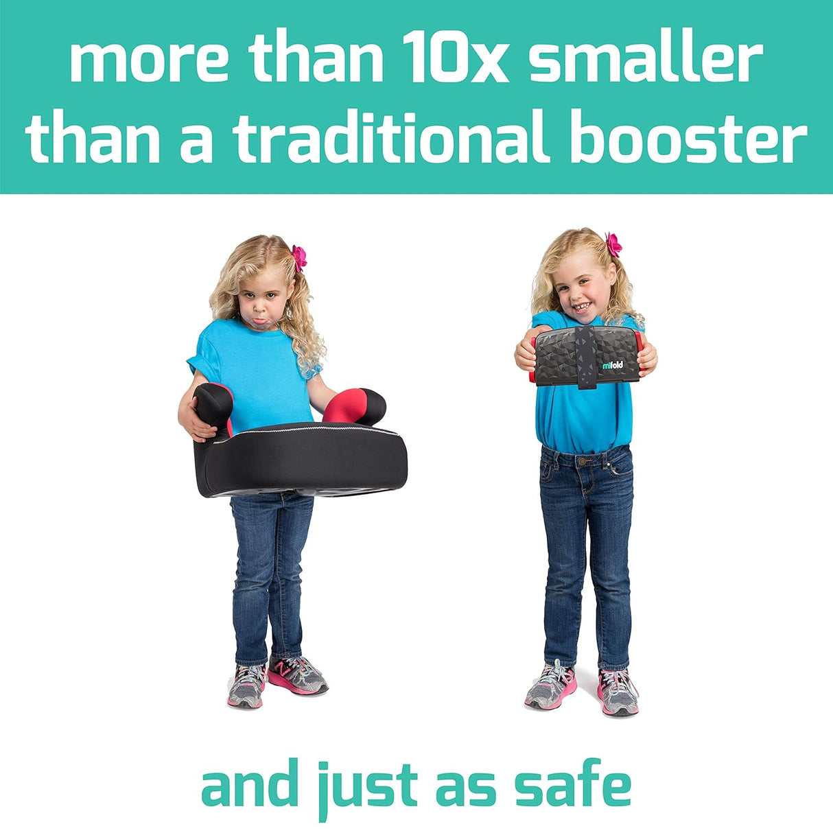 Mifold Comfort Grab-and-go Car Backless Booster