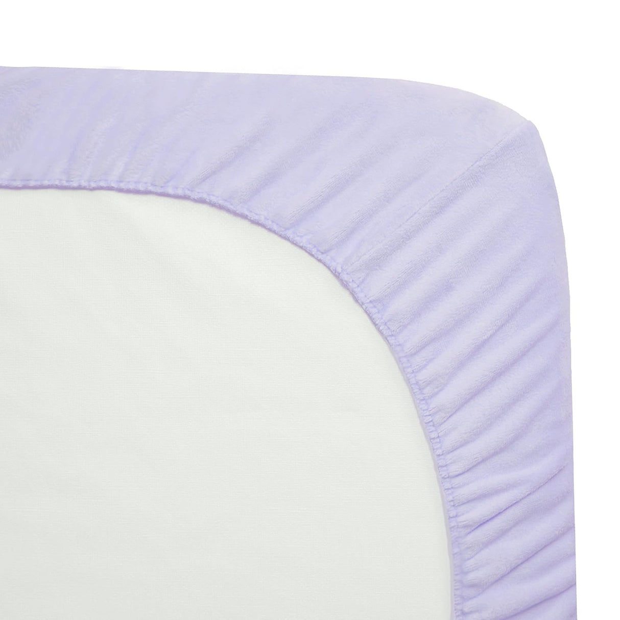 American Baby Company Heavenly Soft Chenille Fitted Crib Sheet - Lavender - Kid's Stuff Superstore