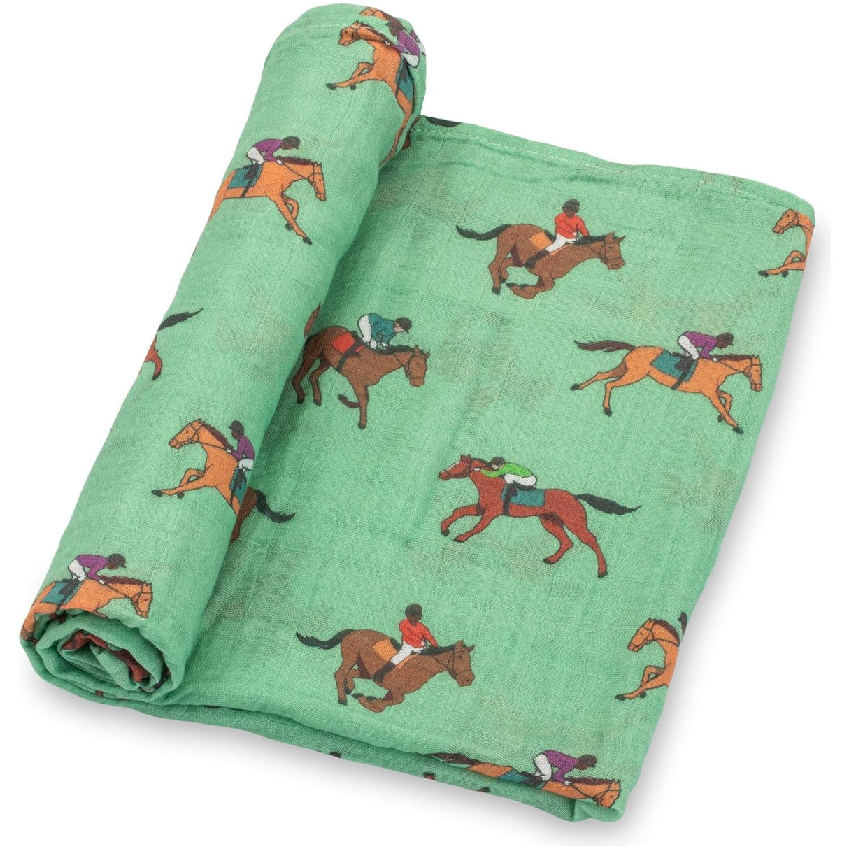 LollyBanks Muslin Swaddle Blanket - Derby Days - Kid's Stuff Superstore