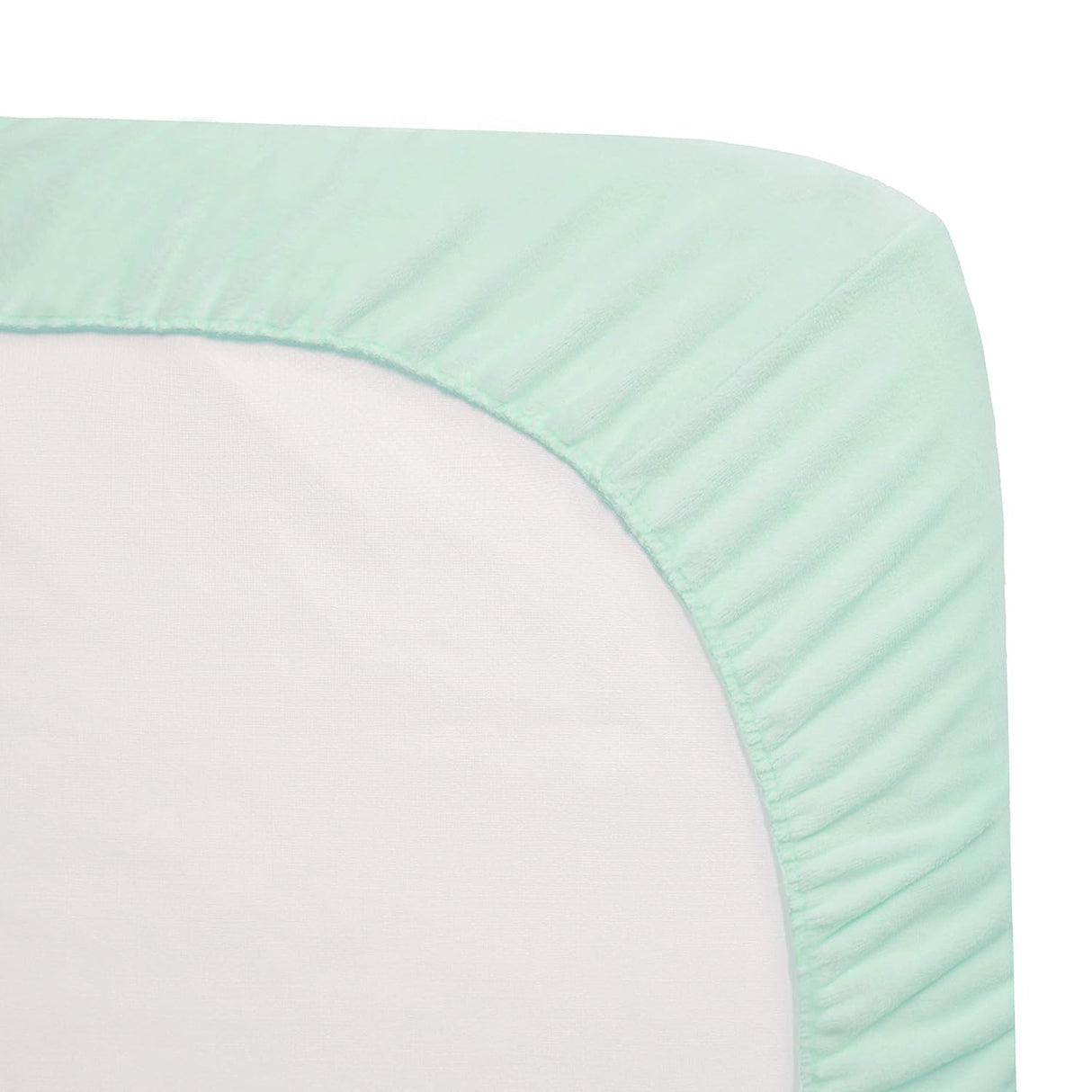 American Baby Company Heavenly Soft Chenille Fitted Crib Sheet - Aqua - Kid's Stuff Superstore