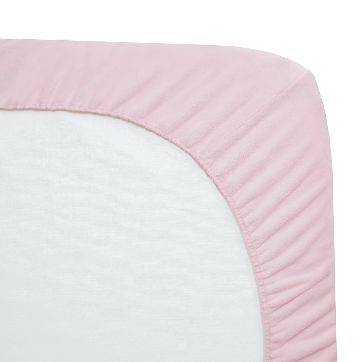 American Baby Company Heavenly Soft Chenille Fitted Crib Sheet - Pink - Kid's Stuff Superstore