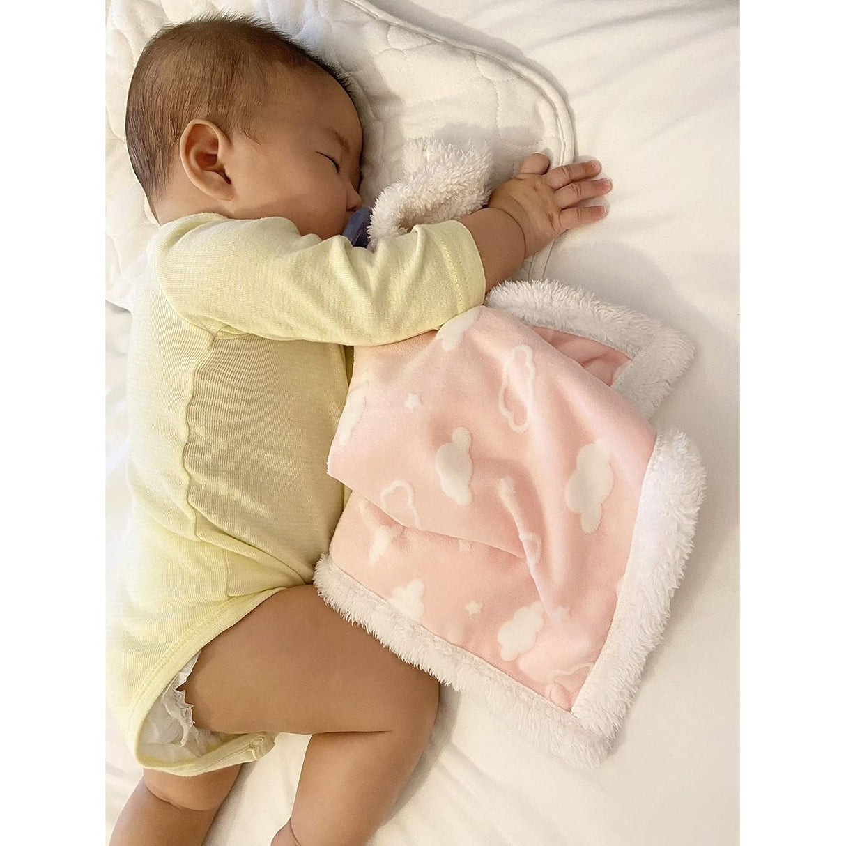 American Baby Company Heavenly Soft Chenille Sherpa Security Blanket - Gray Cloud - Kid's Stuff Superstore