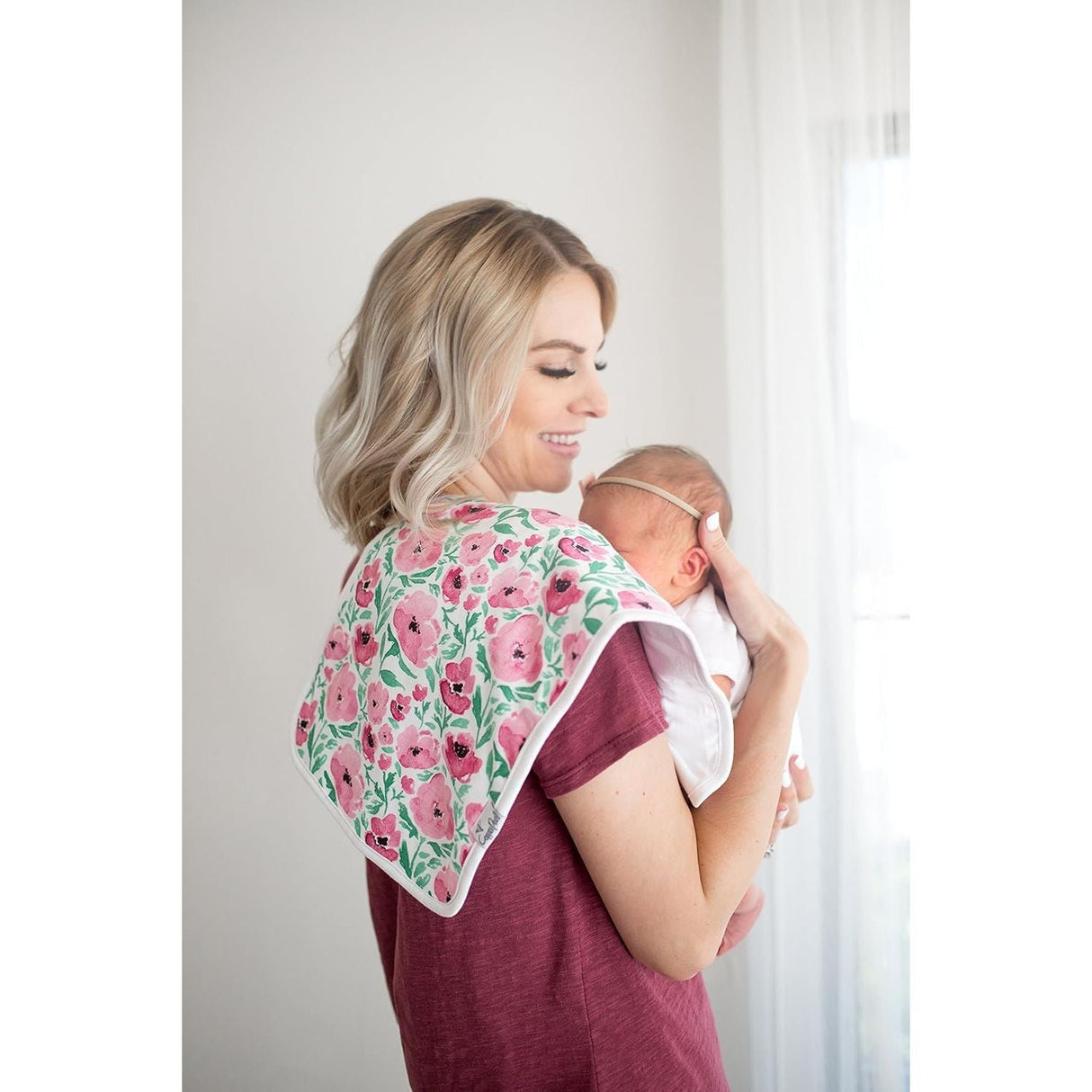 Copper Pearl Premium Baby Burp Cloths 3-Pack - Bloom - Kid's Stuff Superstore