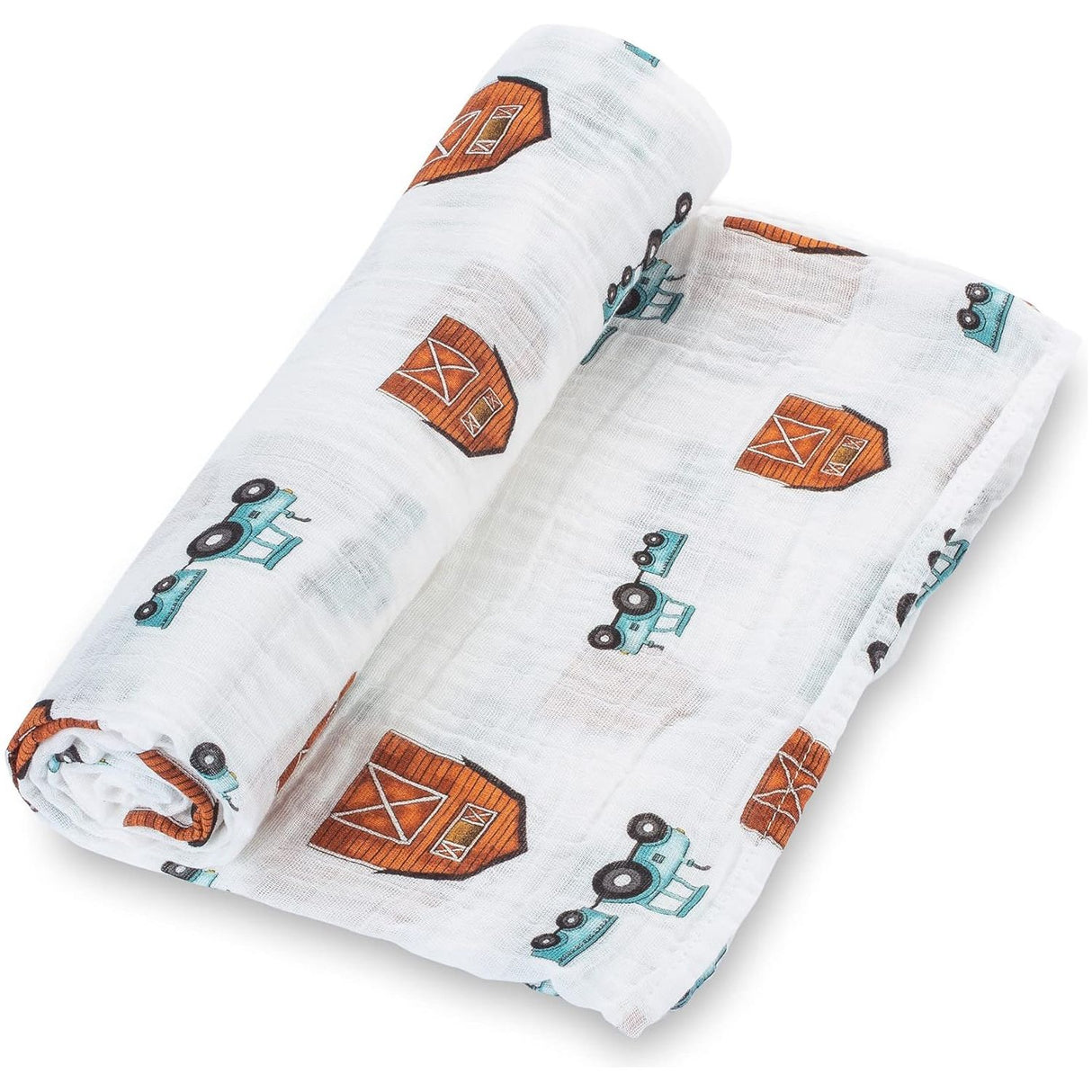 LollyBanks Muslin Swaddle Blanket - Barn - Kid's Stuff Superstore