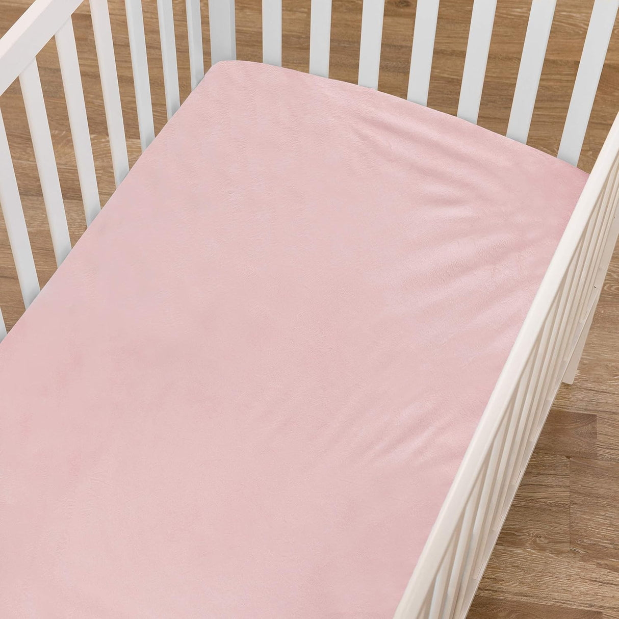 American Baby Company Heavenly Soft Chenille Fitted Crib Sheet - Pink - Kid's Stuff Superstore