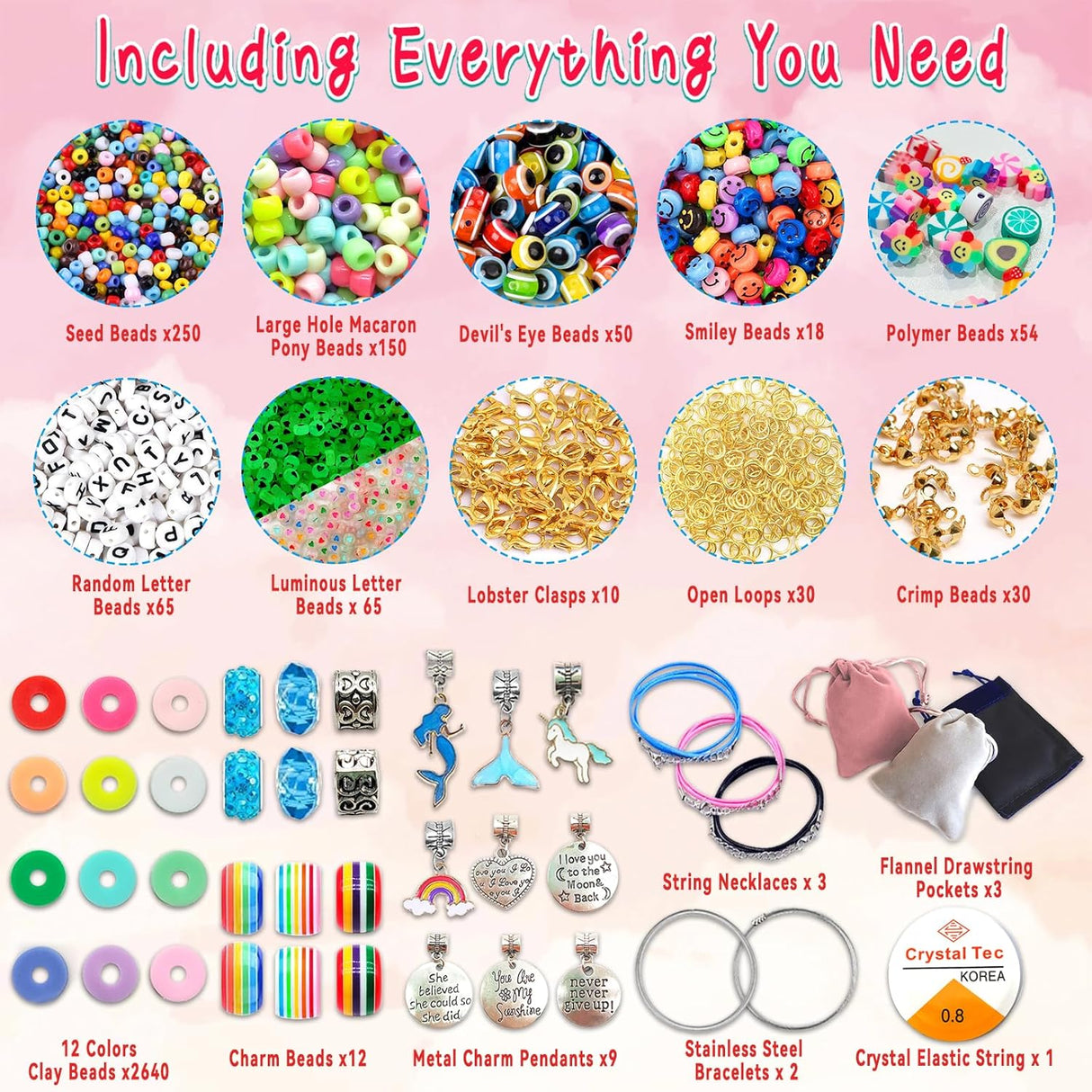 Clay Beads Bracelet Making Kit - Kid's Stuff Superstore