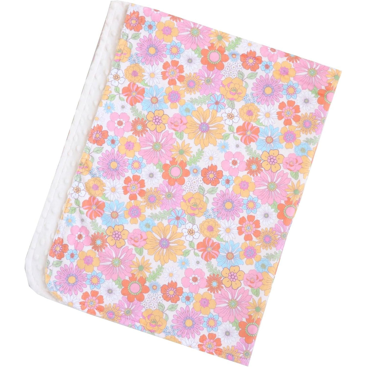 Honey Lemonade Minky Blanket - Retro Floral - Kid's Stuff Superstore