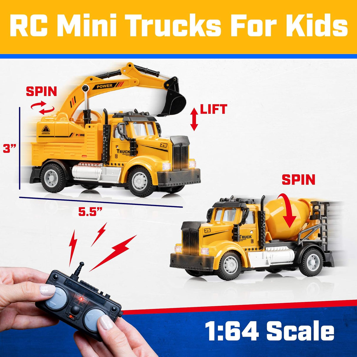 Mini Construction RC Trucks - Kid's Stuff Superstore
