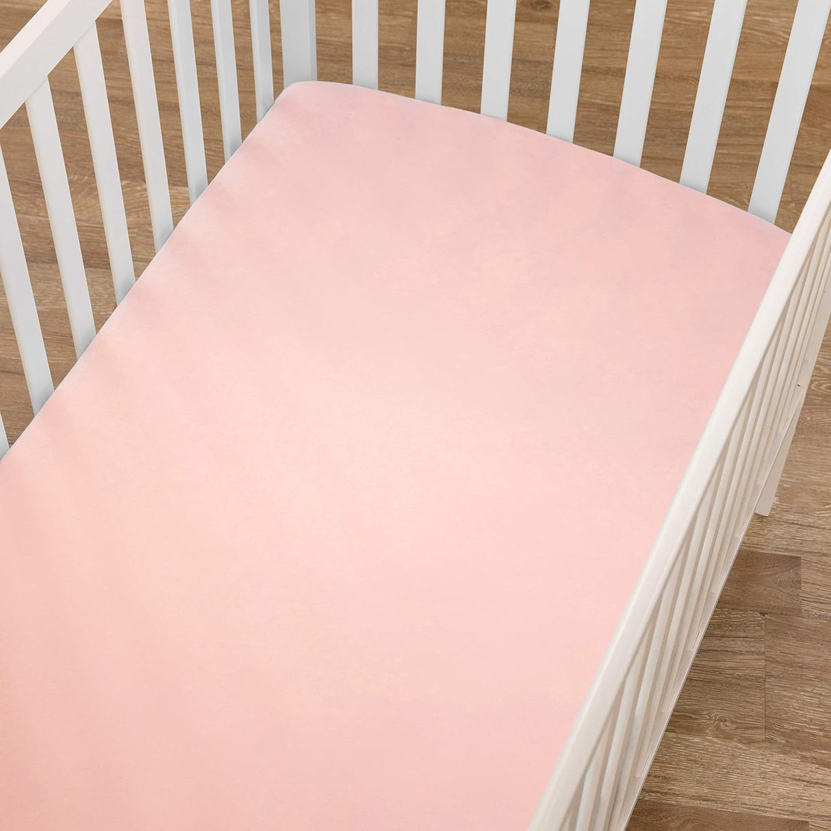 American Baby Company Cotton Jersey Fitted Crib Sheet - Blush - Kid's Stuff Superstore
