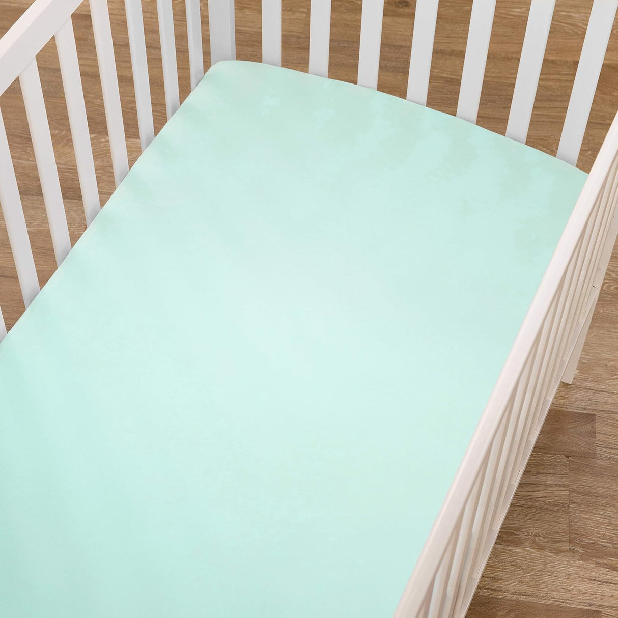 American Baby Company Cotton Jersey Fitted Crib Sheet - Aqua - Kid's Stuff Superstore