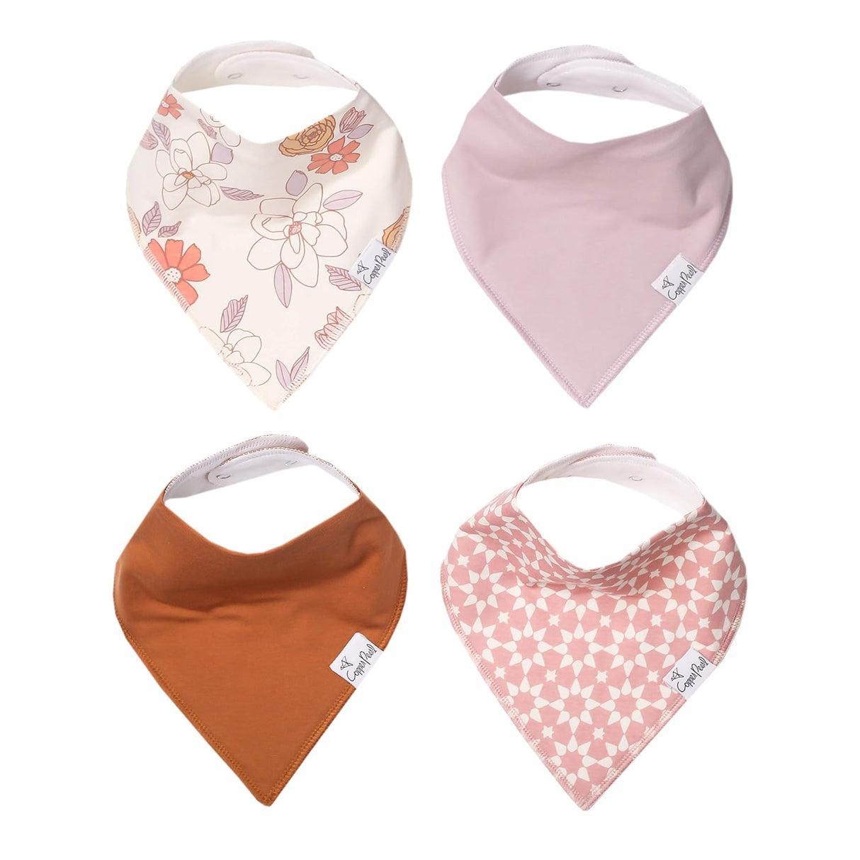 Copper Pearl Baby Bandana Bibs 4 Pack - Ferra - Kid's Stuff Superstore