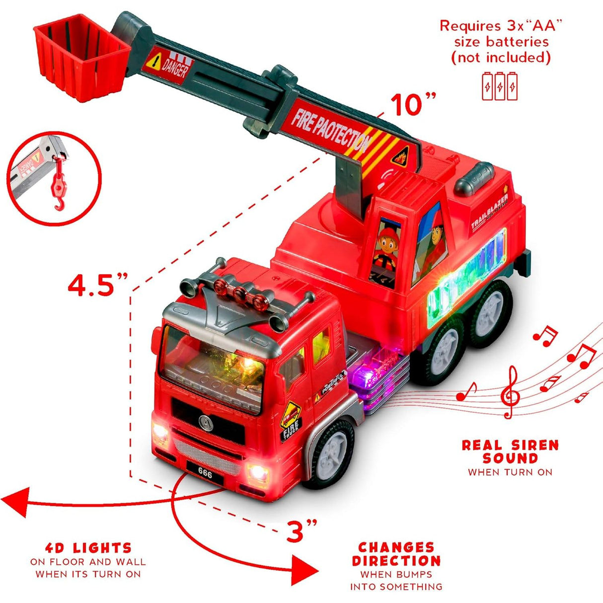 Fire Engine Ladder Truck - Kid's Stuff Superstore
