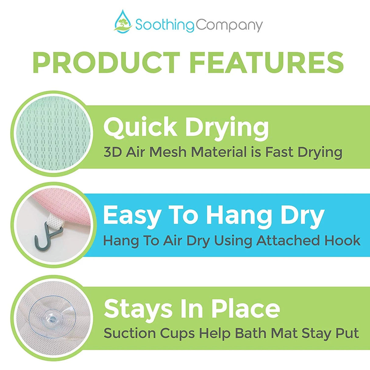 Baby Bath Pillow - Green - Kid's Stuff Superstore