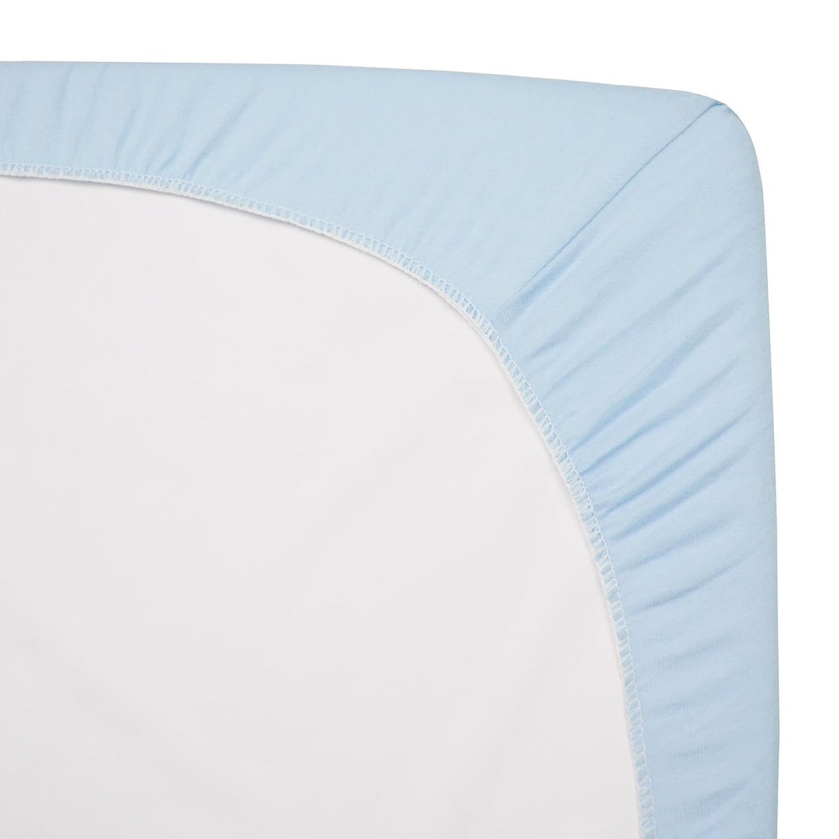American Baby Company Cotton Jersey Fitted Crib Sheet - Blue - Kid's Stuff Superstore