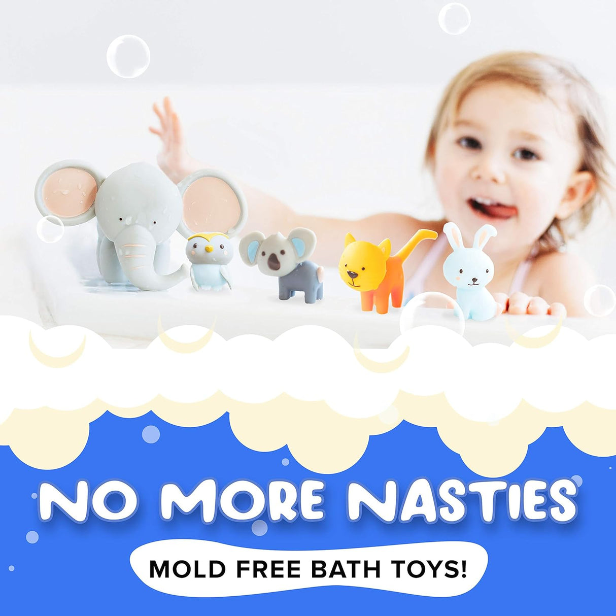 SplashEZ TubEZ Family Mold Free Bath Toys - Elephant & Friends - Kid's Stuff Superstore