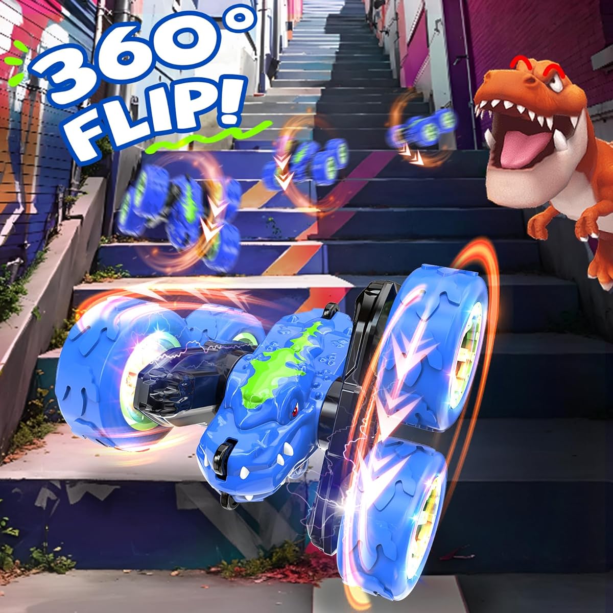 Dinosaur Remote Control Stunt Car - Kid's Stuff Superstore