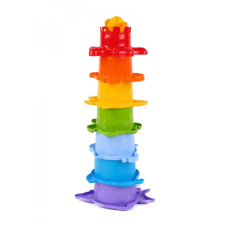 Technok Stacking Cups (7 Pieces) - Sea Animal Shapes