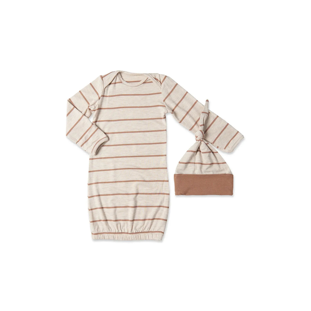 Everly Grey 5 Pc Matching Set - Mocha Stripe