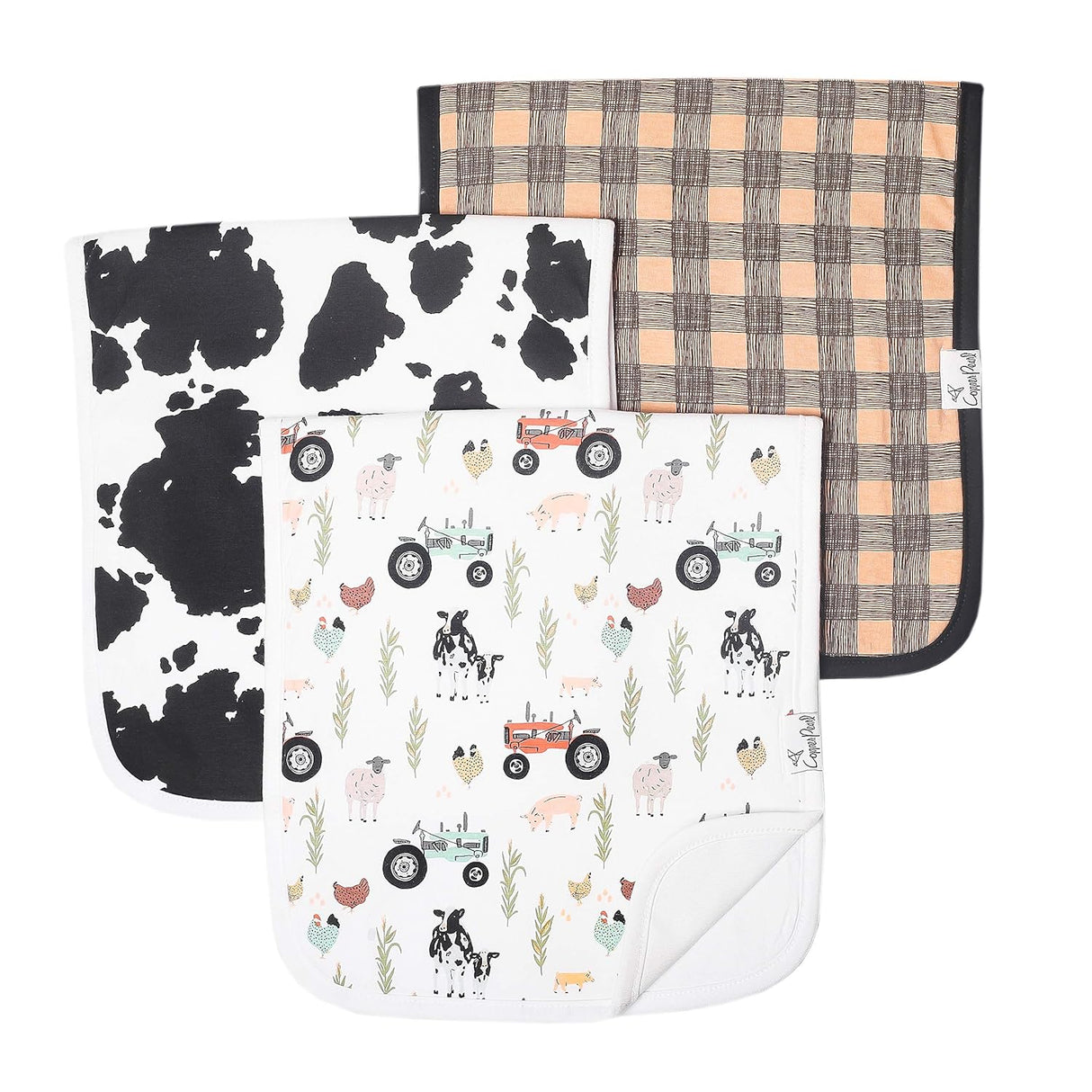 Copper Pearl Premium Baby Burp Cloths 3-Pack - Jo - Kid's Stuff Superstore