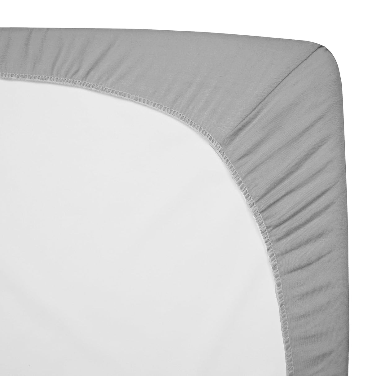 American Baby Company Cotton Jersey Fitted Crib Sheet - Gray - Kid's Stuff Superstore