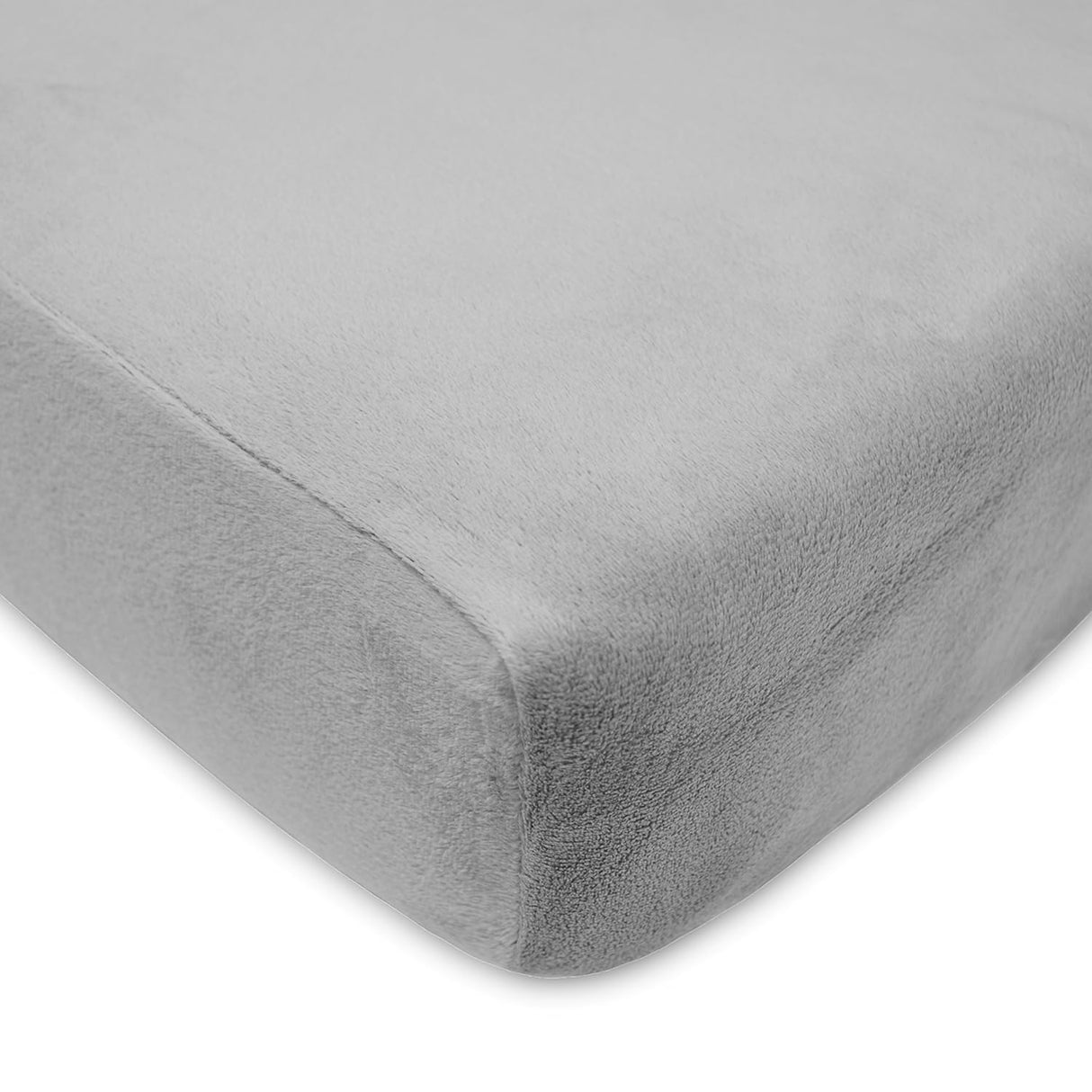 American Baby Company Heavenly Soft Chenille Fitted Crib Sheet - Gray - Kid's Stuff Superstore