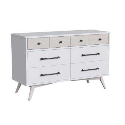 Rowan Convertible Crib & double dresser | Ash Linen - Kid's Stuff Superstore