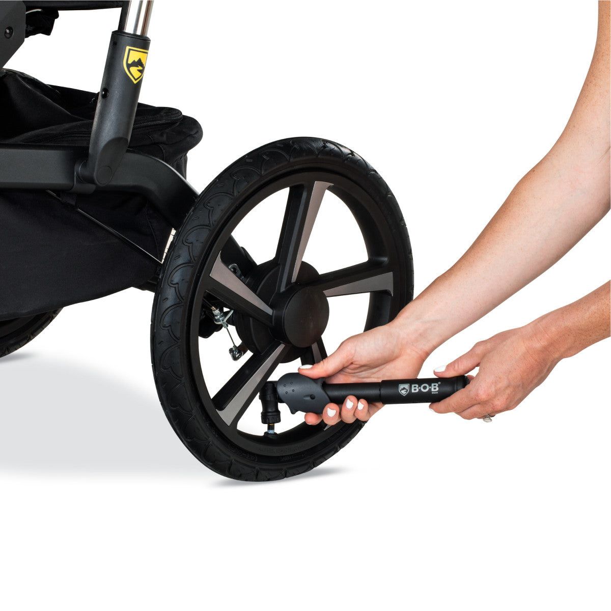 BOB Deluxe Handlebar Console with Tire Pump for Single Jogging Strollers - Kid's Stuff Superstore