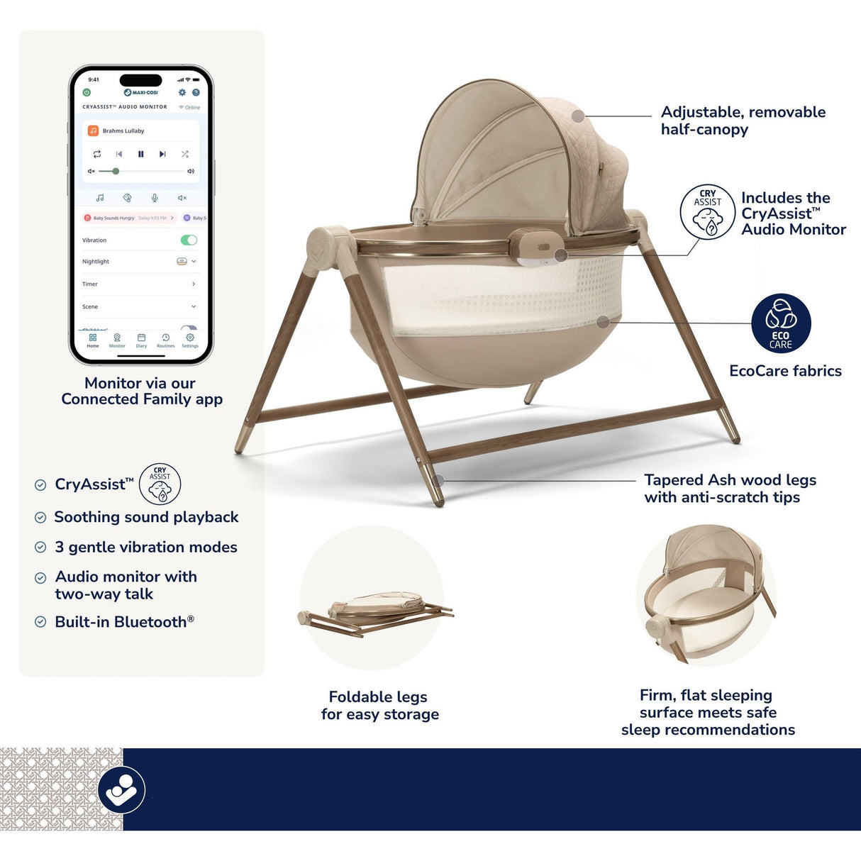 Maxi-Cosi Kindred Sibia Bassinet - Kid's Stuff Superstore