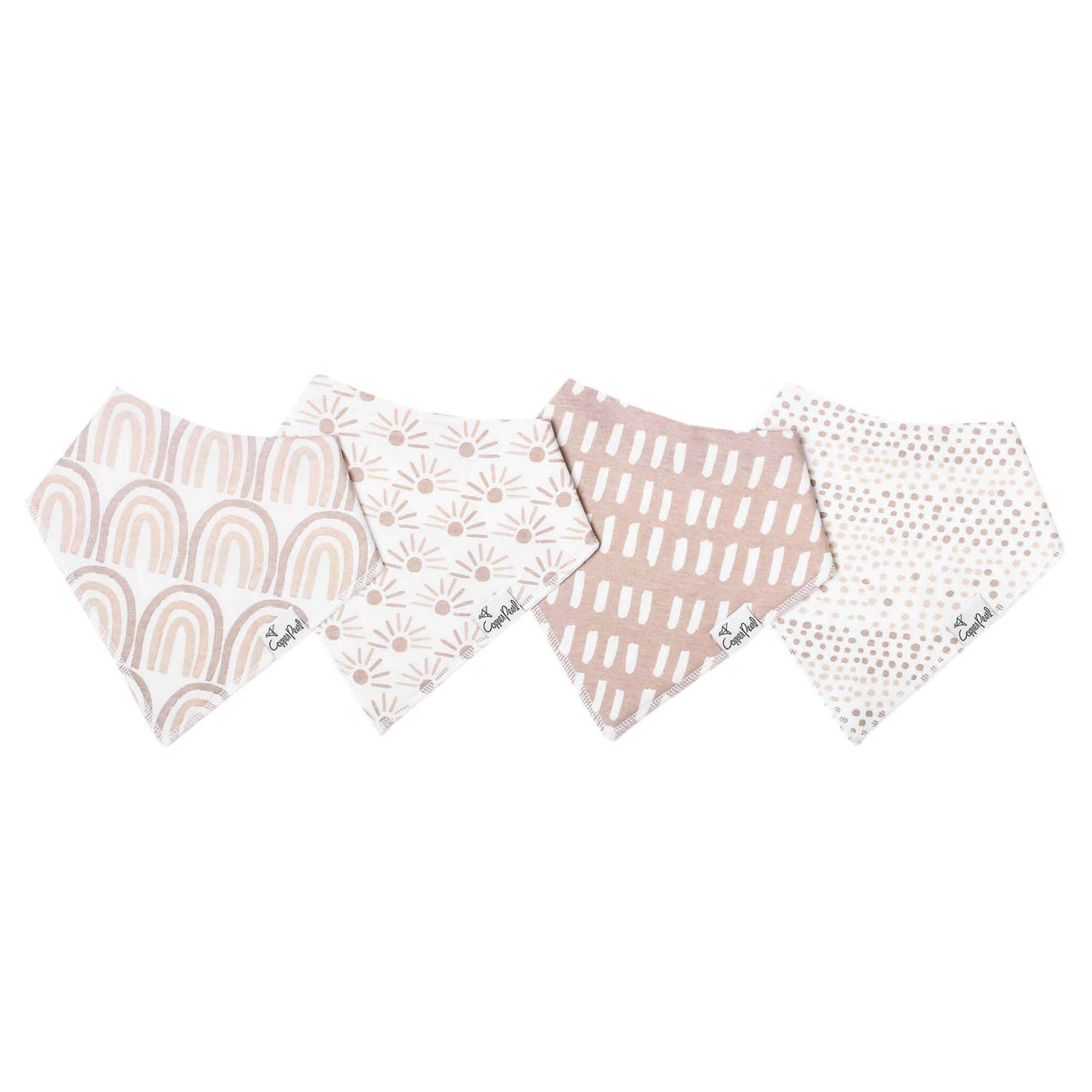 Copper Pearl Baby Bandana Bibs 4 Pack