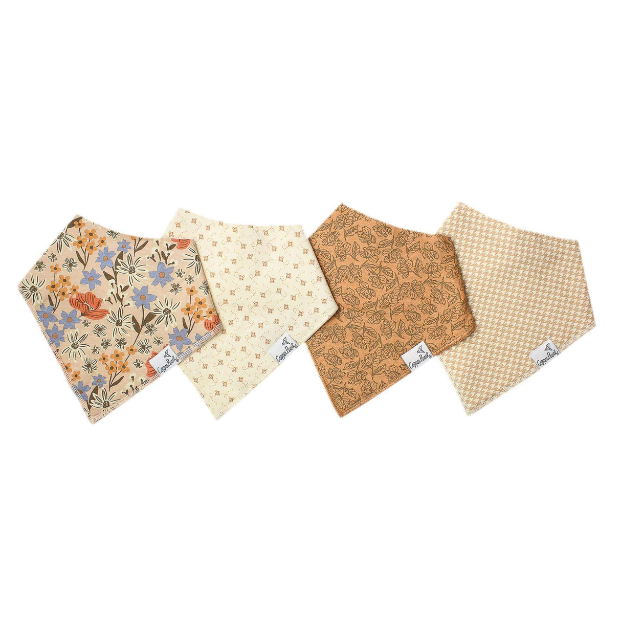 Copper Pearl Baby Bandana Bibs 4 Pack
