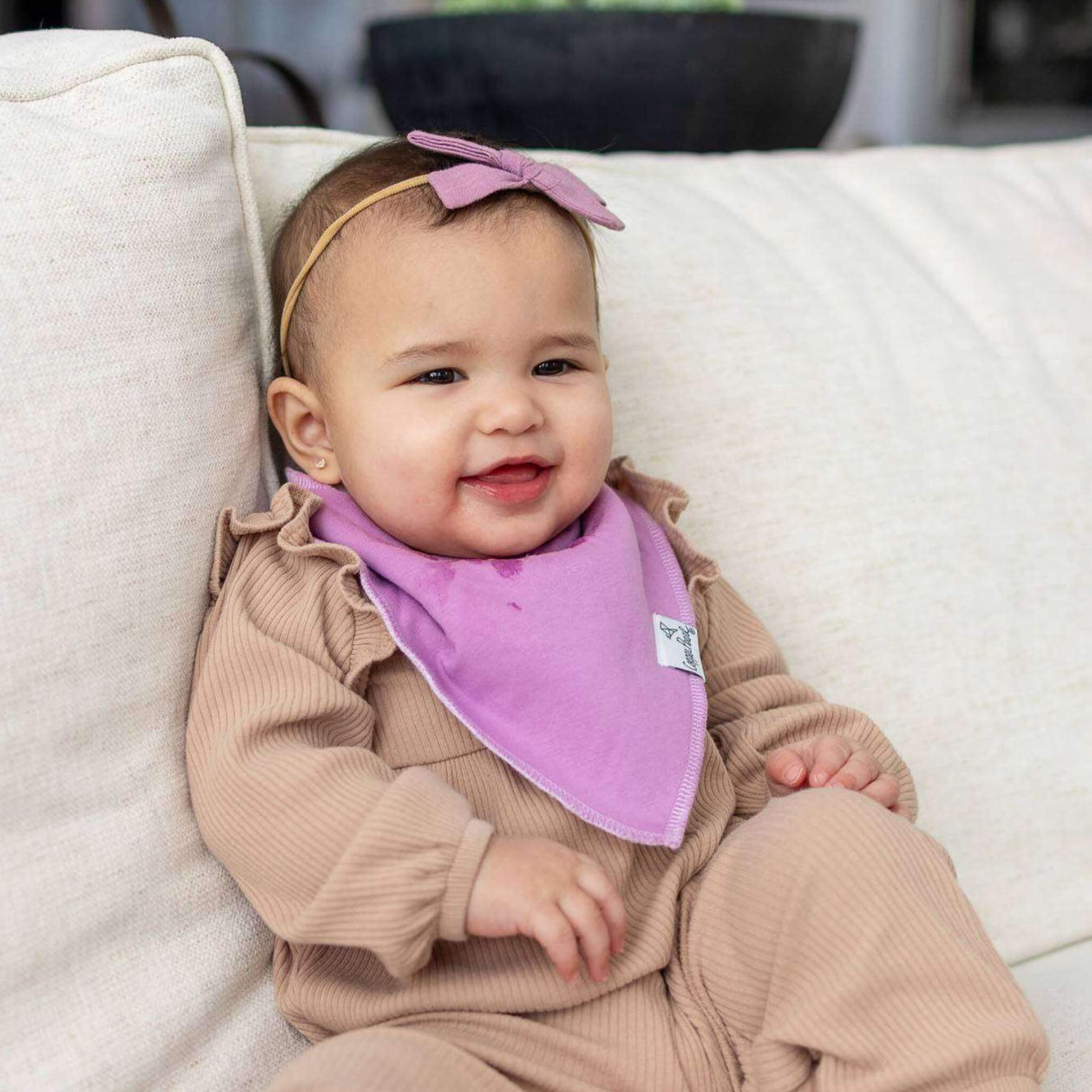 Copper Pearl Baby Bandana Bibs 4 Pack - Flora