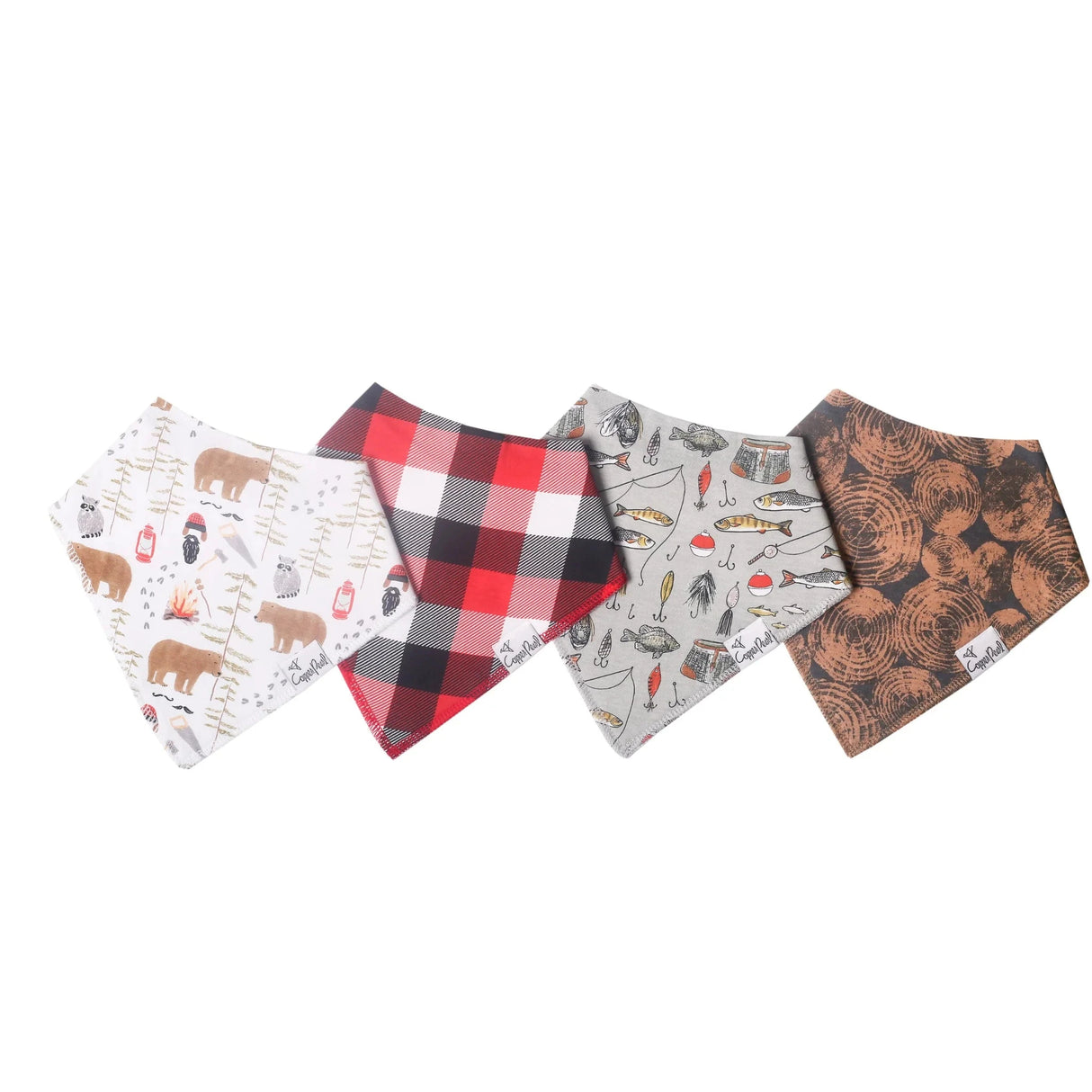 Copper Pearl Baby Bandana Bibs 4 Pack - Lumberjack - Kid's Stuff Superstore