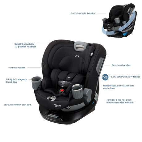Maxi-Cosi Emme 360° Rotating All-in-One Convertible Car Seat - Kid's Stuff Superstore