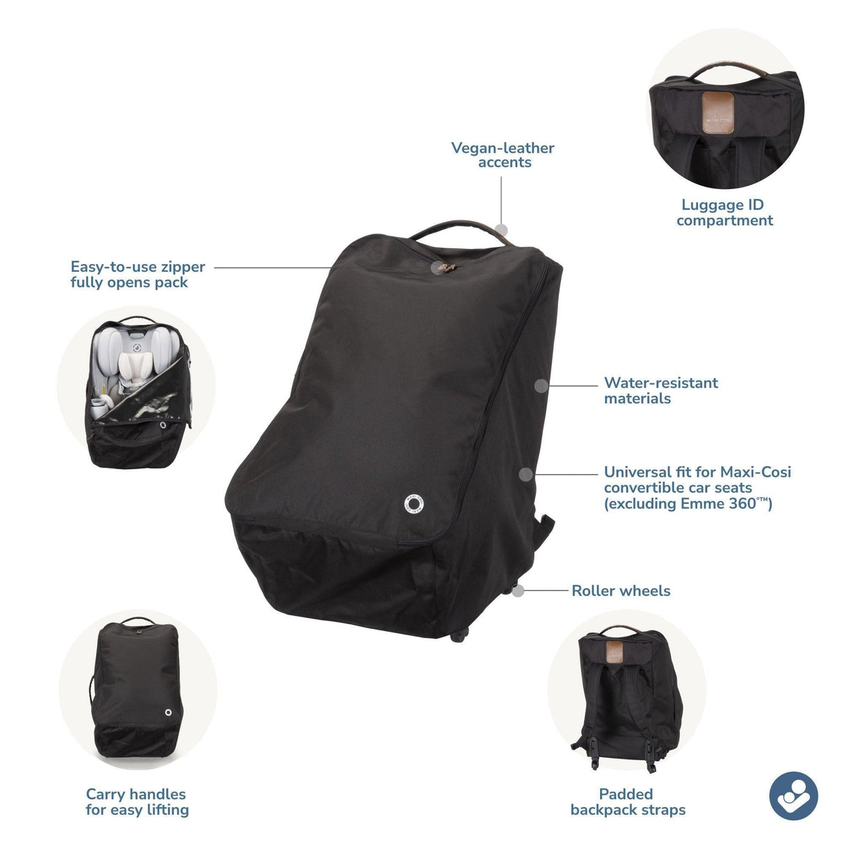 Maxi-Cosi Wheeled Car Seat Travel Pack - Kid's Stuff Superstore