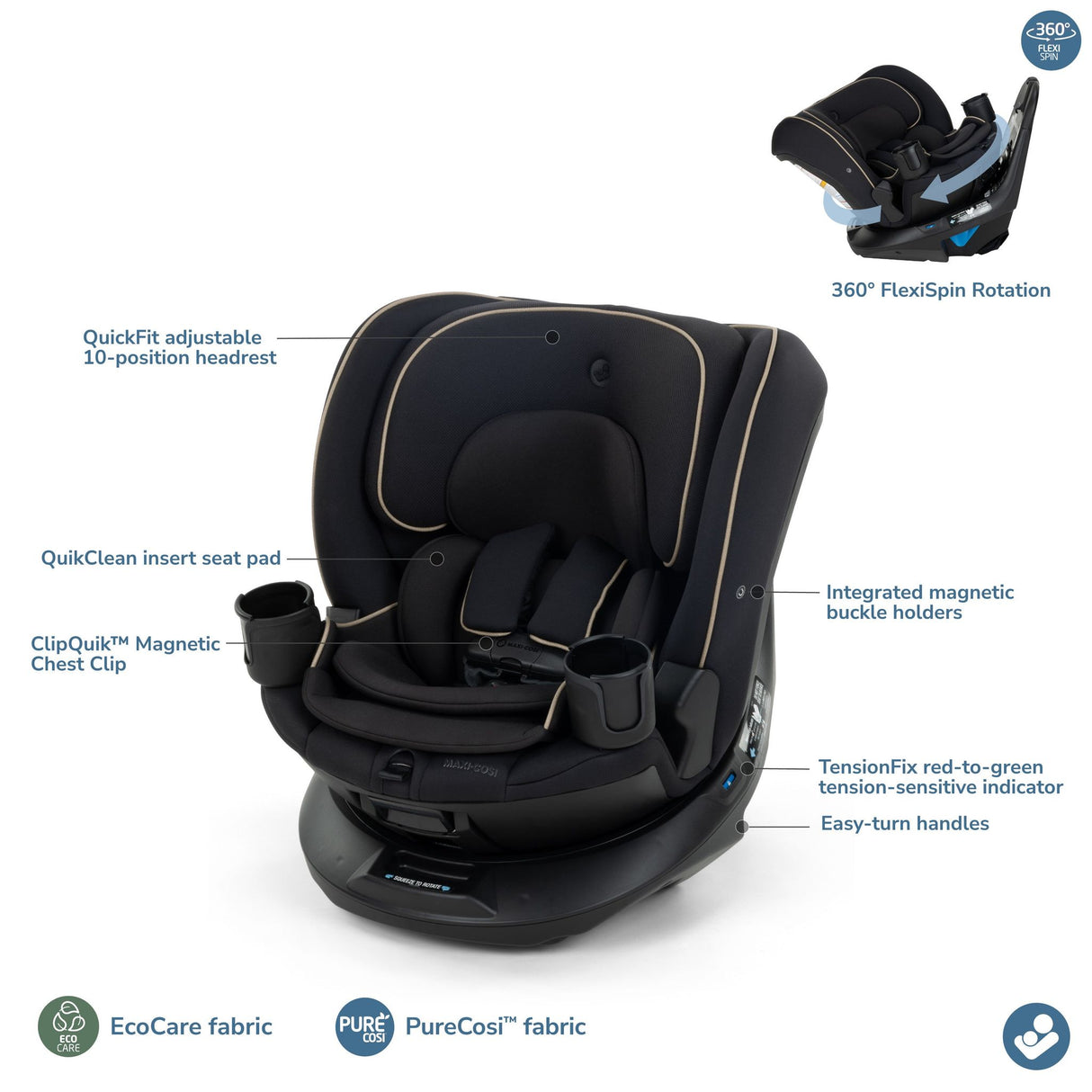 Maxi-Cosi Andi 360 Rotating All-in-One Convertible Car Seat - Kid's Stuff Superstore