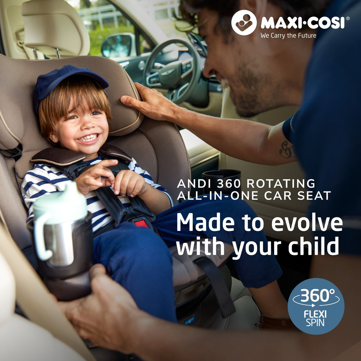 Maxi-Cosi Andi 360 Rotating All-in-One Convertible Car Seat - Kid's Stuff Superstore