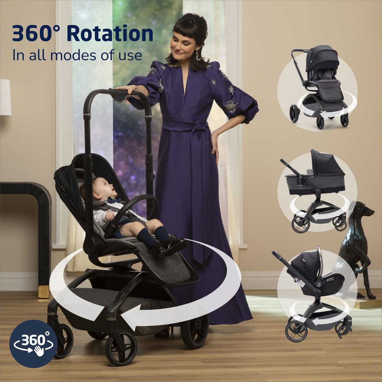 Maxi-Cosi Kindred Tana 360° Rotating Modular Stroller - Kid's Stuff Superstore