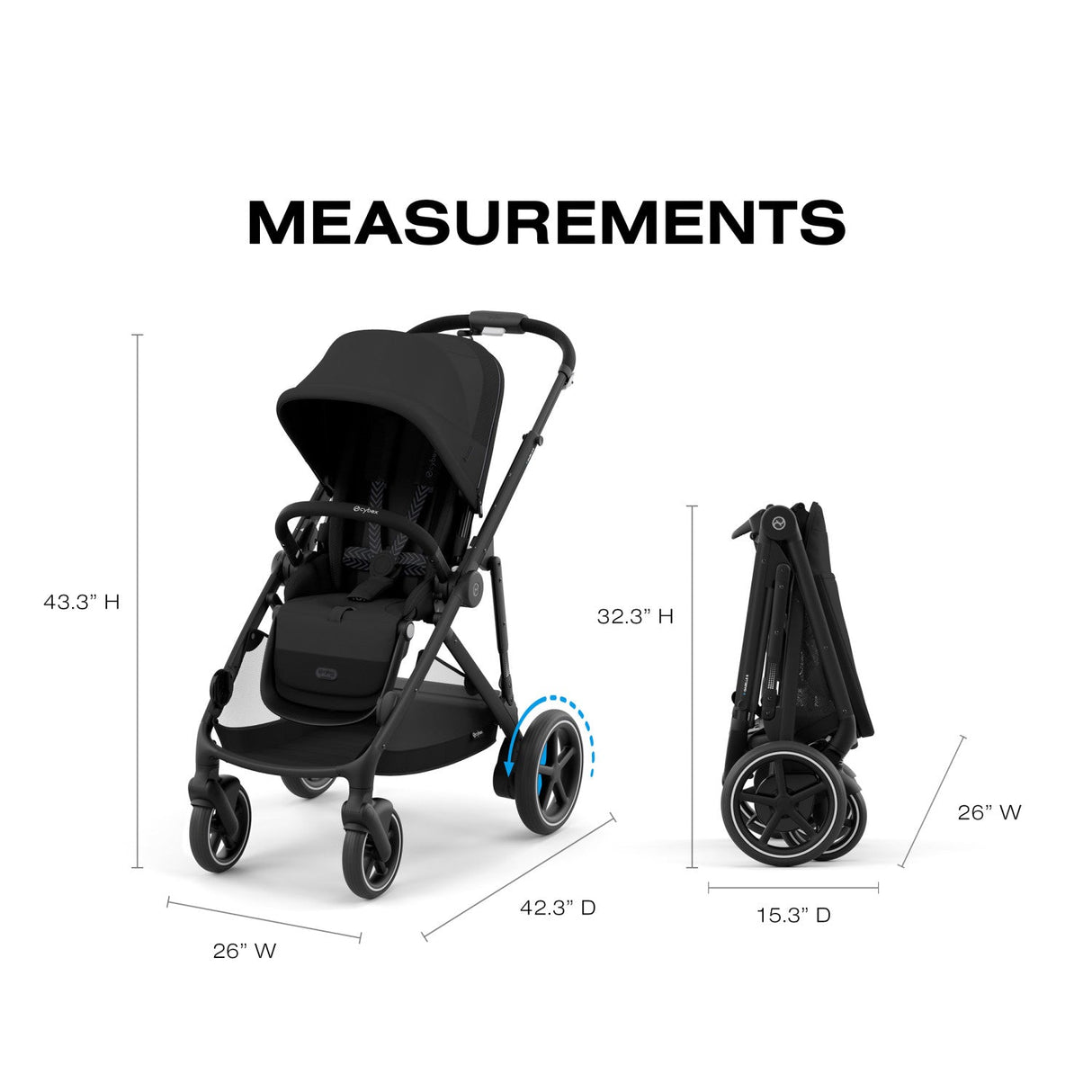 Cybex e-Gazelle S Electronic Assist Single-to-Double Stroller - Kid's Stuff Superstore