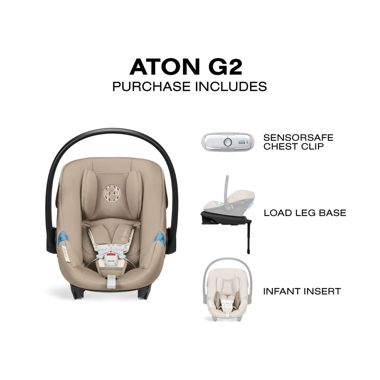 Cybex Aton G2 Infant Car Seat + Load Leg Base - Kid's Stuff Superstore