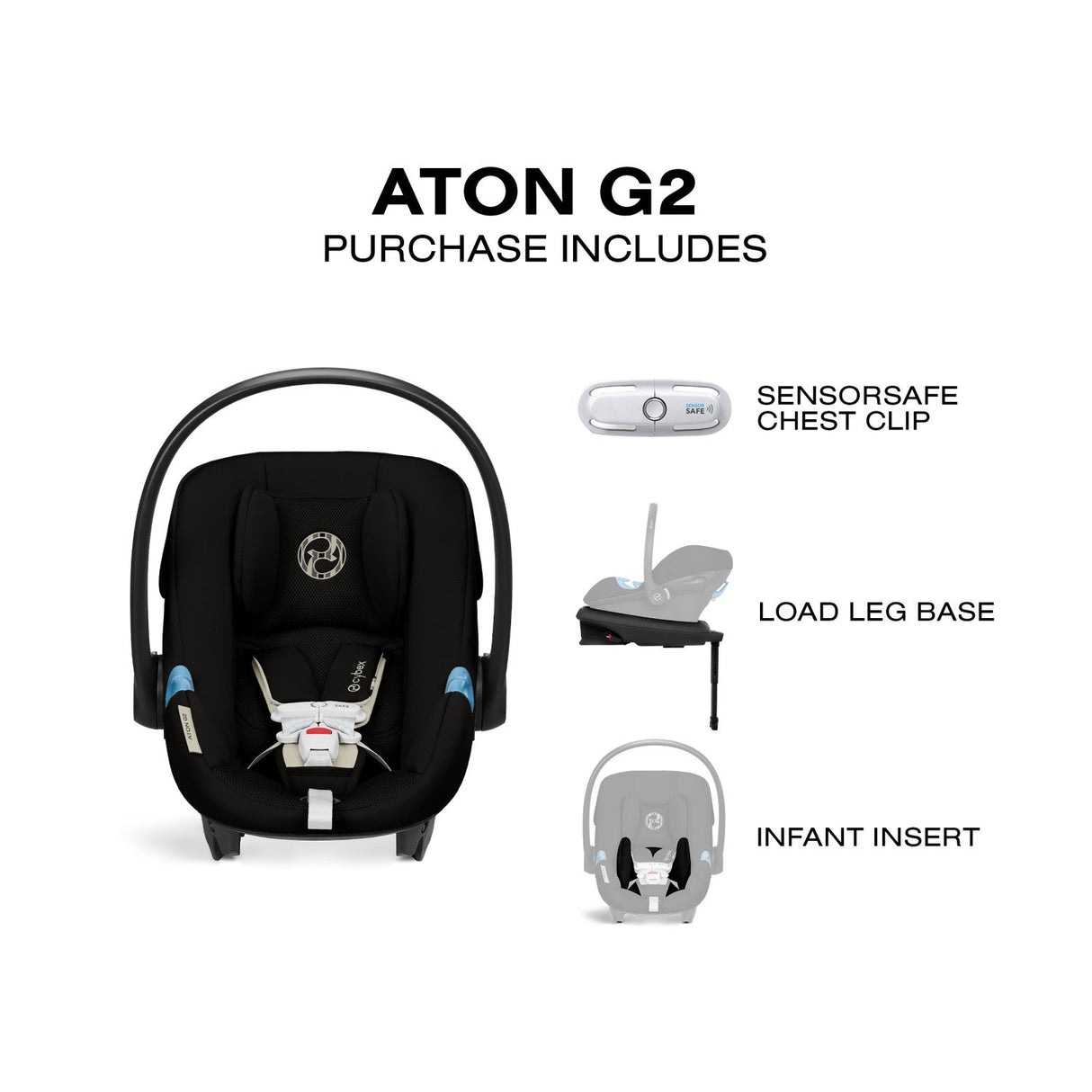 Cybex Aton G2 Infant Car Seat + Load Leg Base - Kid's Stuff Superstore
